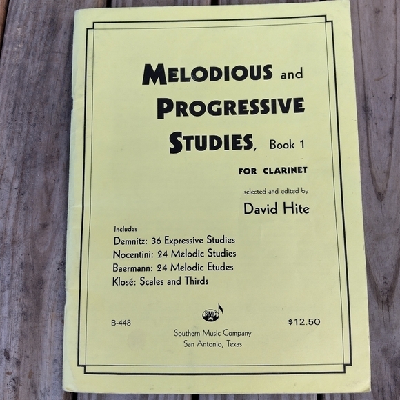 Melodious & Progressive Studies for Clarinet Book 1 Music Instruction - Picture 1 of 1